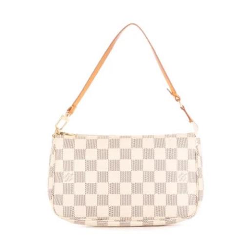 Pre-owned Canvas louis-vuitton-bags Louis Vuitton Vintage , White , Da...