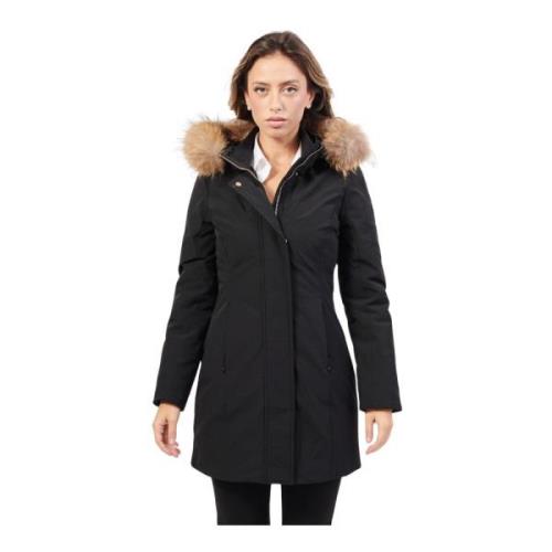 Parka jas met capuchon en bont YES ZEE , Black , Dames