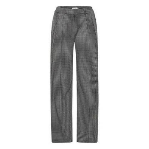 Houndstooth Broek Zwart/Grijs | Freewear Ichi , Black , Dames