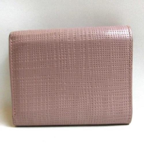 Pre-owned Leather wallets Loewe Pre-owned , Pink , Dames