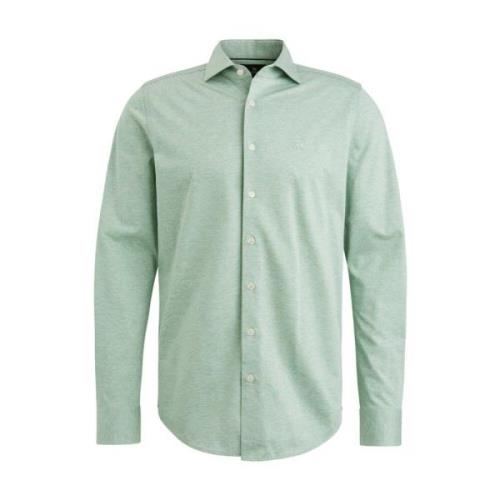 Lange Mouw Pique Jersey Shirt Vanguard , Green , Heren