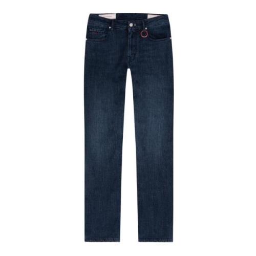 Blauwe Stone Slim Fit Jeans Tramarossa , Blue , Heren