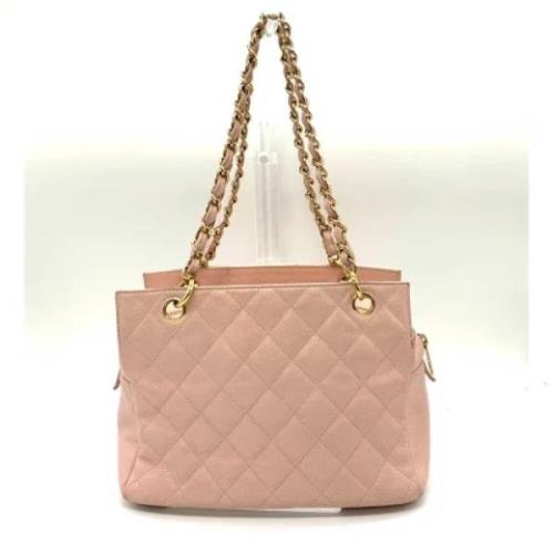 Pre-owned Leather chanel-bags Chanel Vintage , Pink , Dames