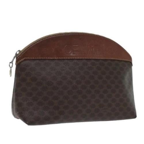 Pre-owned Leather pouches Celine Vintage , Brown , Dames