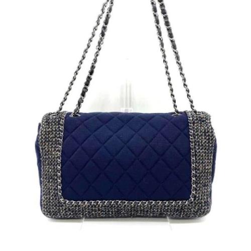 Pre-owned Canvas chanel-bags Chanel Vintage , Blue , Dames