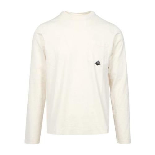 Beige Katoenen Longsleeve T-shirt Roy Roger's , Beige , Heren