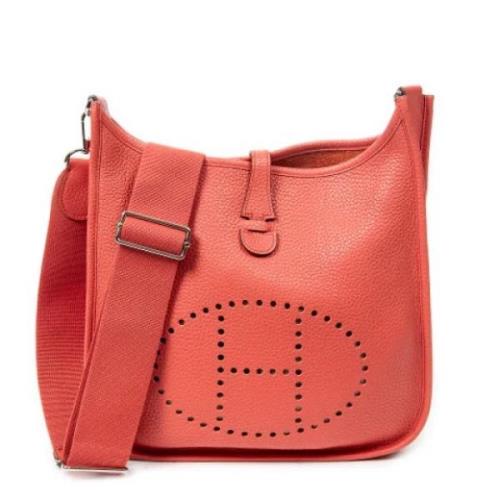 Pre-owned Leather shoulder-bags Hermès Vintage , Pink , Dames