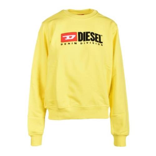 Katoenen Sweatshirt Diesel , Yellow , Dames