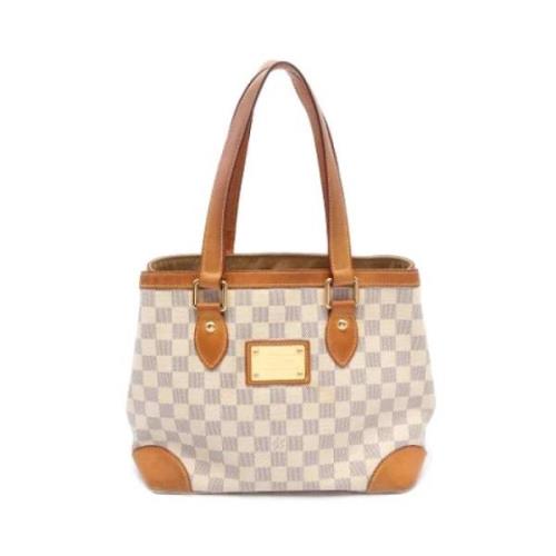 Pre-owned Leather louis-vuitton-bags Louis Vuitton Vintage , White , D...