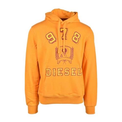 Oranje Sweatshirt voor Heren Diesel , Orange , Heren