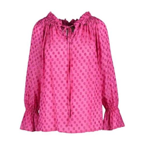 Stijlvolle Viscose Blouse Collectie L'Autre Chose , Pink , Dames