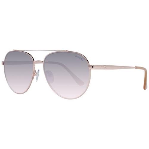 Gouden Aviator Zonnebril voor Vrouwen Guess , Yellow , Dames