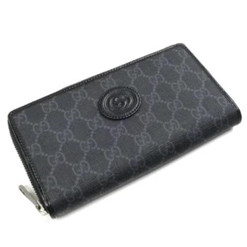 Pre-owned Fabric wallets Gucci Vintage , Black , Heren