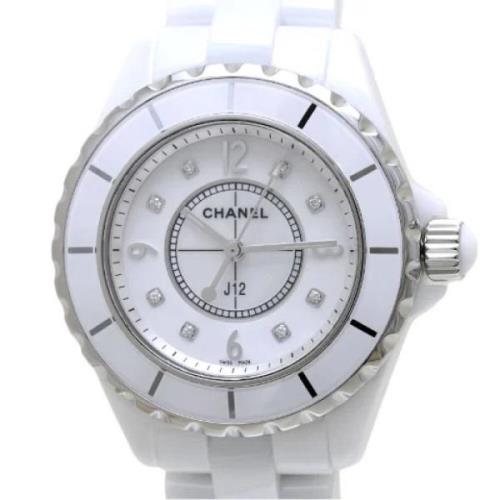 Pre-owned Metal watches Chanel Vintage , White , Dames