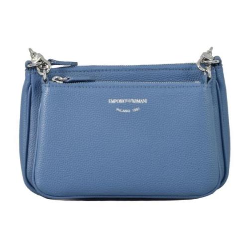 Stijlvolle PU-tas Emporio Armani , Blue , Dames