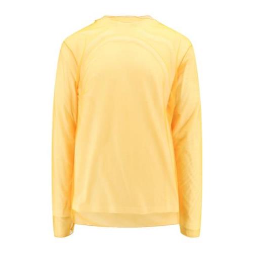 Oranje Katoenen Crew-neck T-shirt Jil Sander , Yellow , Heren