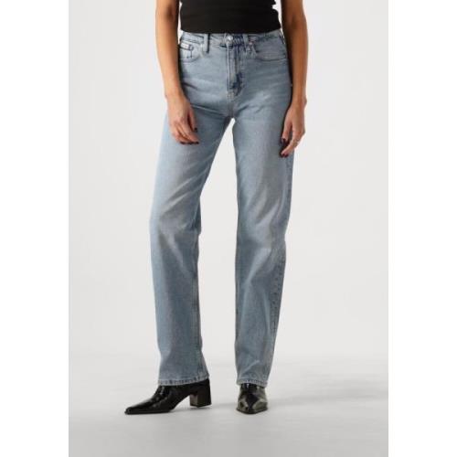 High Rise Straight Jeans Calvin Klein , Blue , Dames