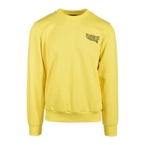 Katoenmix Stijlvolle Sweater Diesel , Yellow , Heren