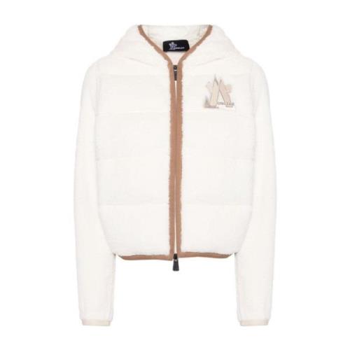 Witte Sweater met High Loft™ Details Moncler , White , Dames