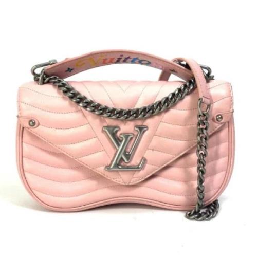 Pre-owned Leather handbags Louis Vuitton Vintage , Pink , Dames