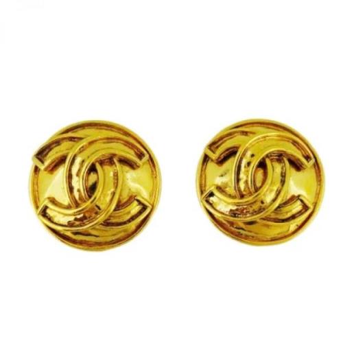 Pre-owned Metal chanel-jewelry Chanel Vintage , Yellow , Dames