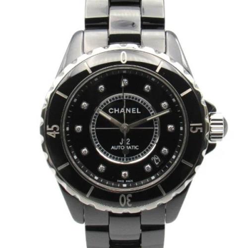 Pre-owned Fabric watches Chanel Vintage , Black , Heren