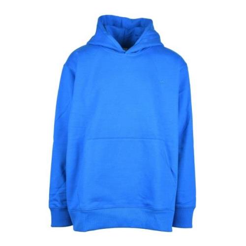 Katoenmix Sweatshirt Adidas , Blue , Heren