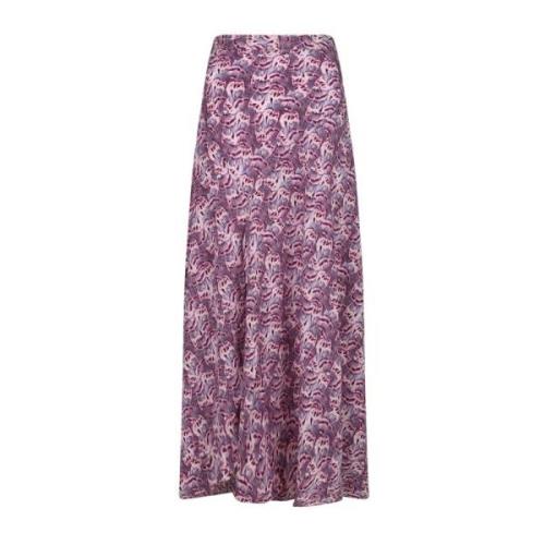 Mauve Sakura Crepe Rok Isabel Marant , Purple , Dames