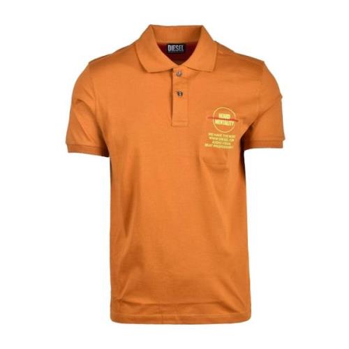 Polo Shirts Diesel , Brown , Heren