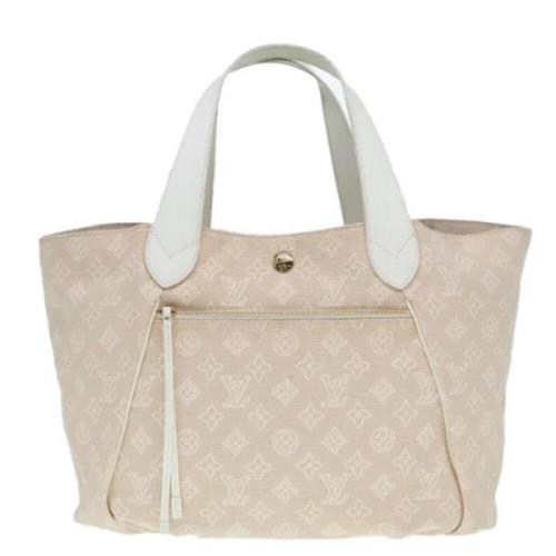 Pre-owned Canvas totes Louis Vuitton Vintage , Beige , Dames