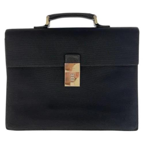 Pre-owned Leather briefcases Gucci Vintage , Black , Heren