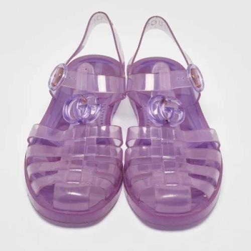 Pre-owned Fabric sandals Gucci Vintage , Purple , Dames