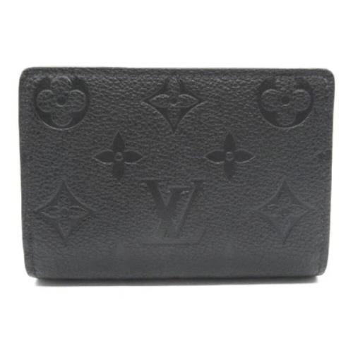 Pre-owned Canvas wallets Louis Vuitton Vintage , Black , Dames