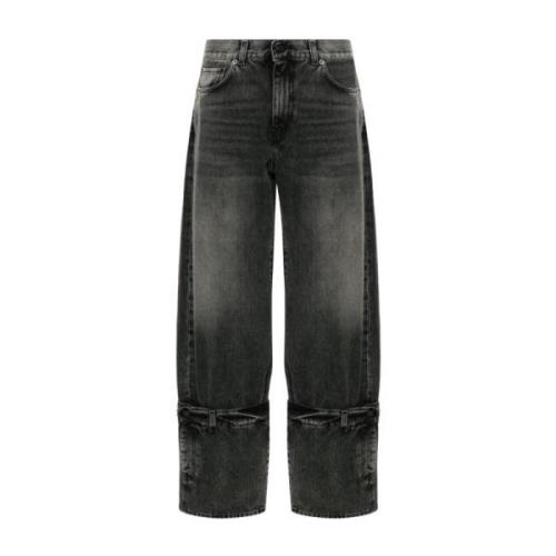 Zwarte Jeans met Stijl L0867 Haikure , Black , Dames