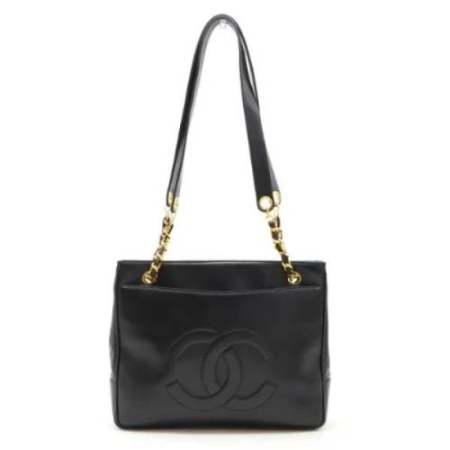 Pre-owned Leather chanel-bags Chanel Vintage , Black , Dames