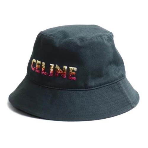 Pre-owned Cotton hats Celine Vintage , Black , Dames