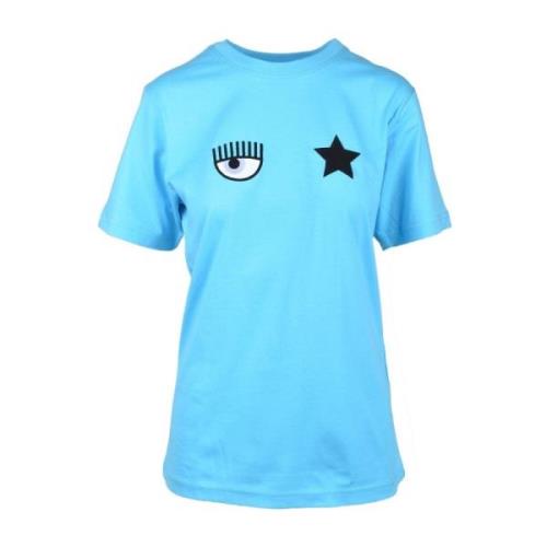 Mode T-shirt Chiara Ferragni Collection , Blue , Dames