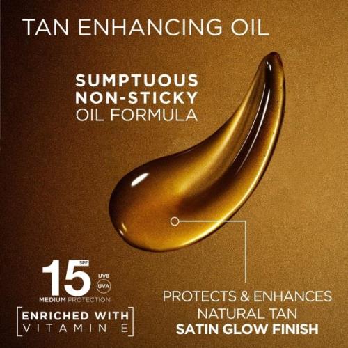 Garnier Ambre Solaire Ideal Bronze Protective Oil SPF15 Sun Cream Spra...