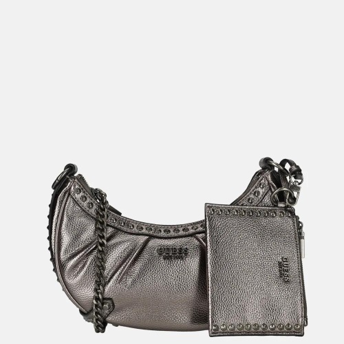 Guess Clelia crossbody tas metallic pewter