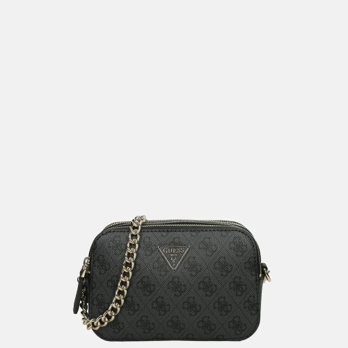 Guess Noelle camerabag crossbody tas coal logo