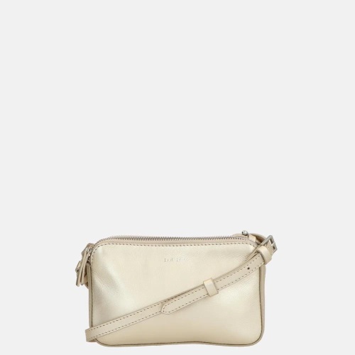 Loulou Essentiels Lisa crossbody tas light gold