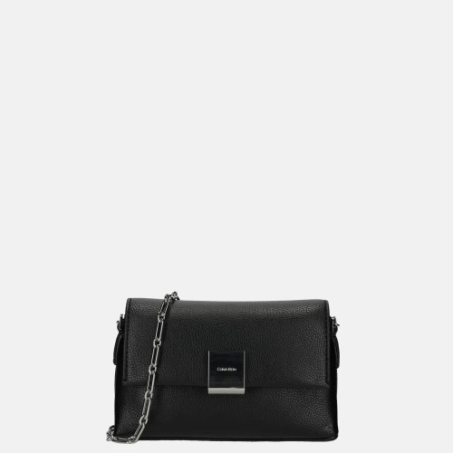 Calvin Klein Plaque crossbody tas S black