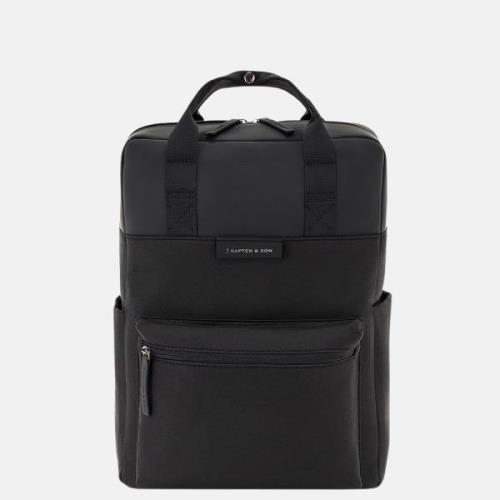 Kapten & Son Bergen rugzak 15 inch all black