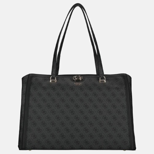 Guess Orlina travel tote shopper coal logo