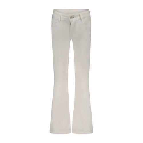 Moodstreet flared jeans white Wit Meisjes Stretchdenim Effen - 92