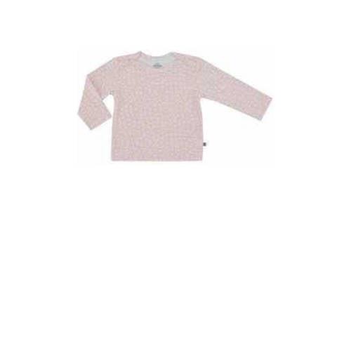 Born by Kiddo United baby longsleeve met biologisch katoen roze/wit Al...