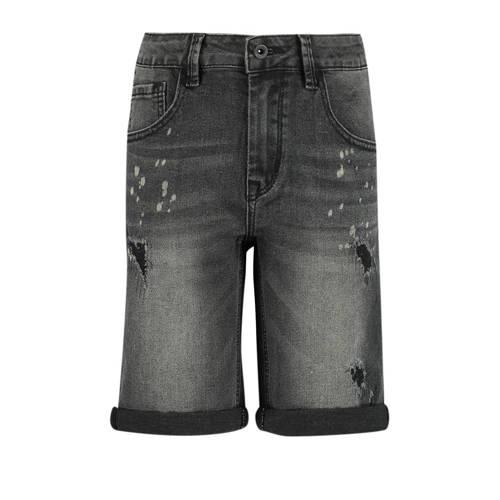 CoolCat Junior regular fit jeans bermuda Nick CB washed black Denim sh...