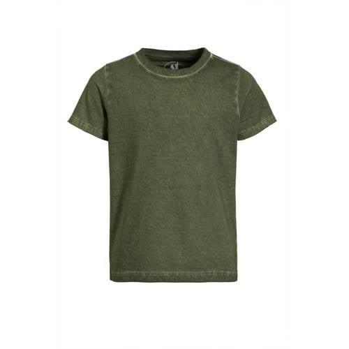 anytime gestreepte T-shirt groen Jongens Katoen Ronde hals Streep - 11...