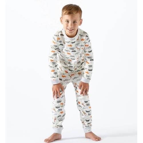 Little Label pyjama met dierenprint van biologisch katoen multi Jongen...