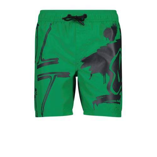 CoolCat Junior zwemshort WACKO groen/zwart Jongens Polyester All over ...